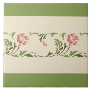 Carreau Frontière "rose " de Hélène adoptive