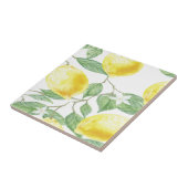 Carreau Fruit de citron de jaune de vert de feuille de (Côté)