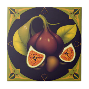 Carreau Fruit de fibre géométrique aux formes épurées et m