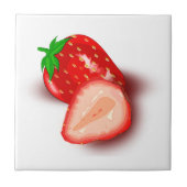 Carreau Fruit de fraise Modèle de conception d'image modif (Devant)