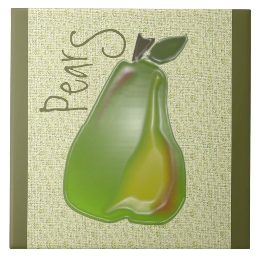 Carreau Fruit de poire Dimensionnel (Devant)
