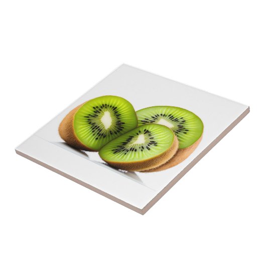Carreau Fruit kiwi vert (Côté)