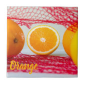 Carreau Fruit orange pour végétalien et végétalien (Devant)