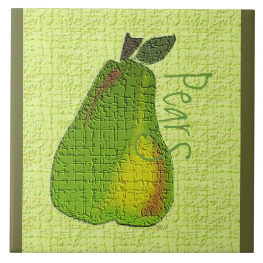 Carreau Fruit poire (Devant)