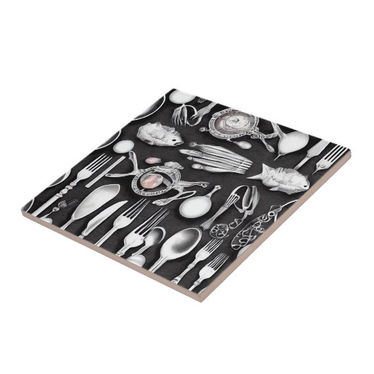 Carreau Fruits de mer argentés (Côté)