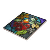 Carreau Fruits de variété en verre teint (Côté)