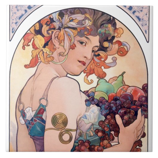 Carreau Fruits, Mucha (Devant)