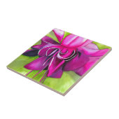 Carreau Fuchsia pop art watercolour flower (Côté)