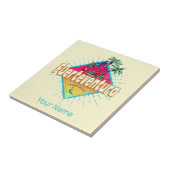 Carreau Fuerteventura Surfer Canaries Vintage (Côté)