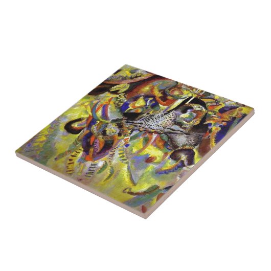 Carreau Fugue peinture Abstraite par Kandinsky (Côté)