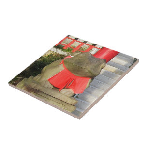 Carreau Fuku Kaeru 福 か え る Fortune Frog avec Red Yodarekak