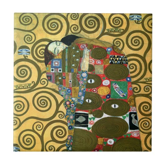 Carreau Fulfillment aka The Embrace par Gustav Klimt (Devant)