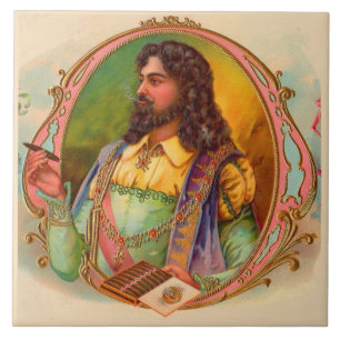 Carreau fumeur de cigares du XVIe siècle