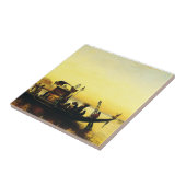 Carreau Funérailles d'une maman sur le Nil par Frederick A (Côté)