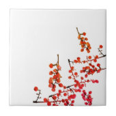 Carreau Funky Red Pepper Tree Motif de fruits (Devant)