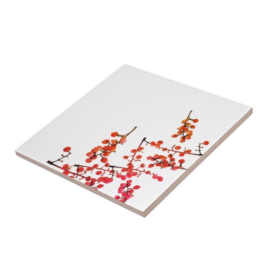 Carreau Funky Red Pepper Tree Motif de fruits (Côté)