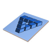 Carreau Funny Blue Black Toy Blocks Triangle Vector Art (Côté)