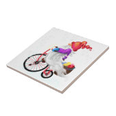 Carreau Funny Gnome with Bike and Toxits (Côté)