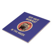 Carreau Funny Hip-hop Wombat à la Maison (Côté)