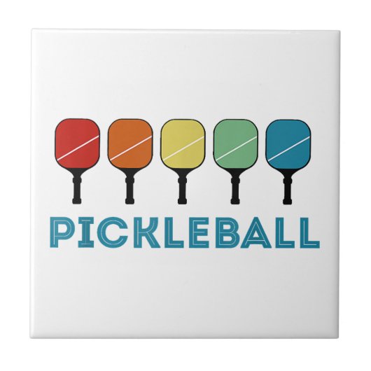 Carreau Funny Pickleball Retro Vintage (Devant)