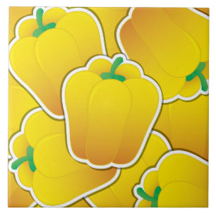 Carreau Funy yellow pepper