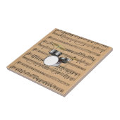 Carreau Fûts avec Arrière - plan Sheet Music (Côté)