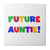 Carreau Futur Tante Couleurs primaires T-shirts et cadeaux (Devant)