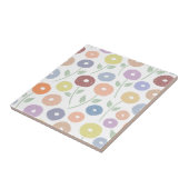 Carreau Fuzzy Flower Pattern Pastels (Côté)