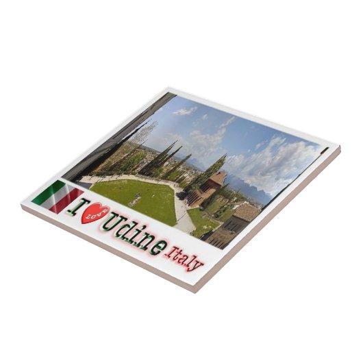 Carreau FVG023 UDINE I Love, Château, Italie, (Côté)