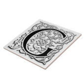 Carreau G Monogramme "Silver Besque" Carrelage en céramiqu (Côté)