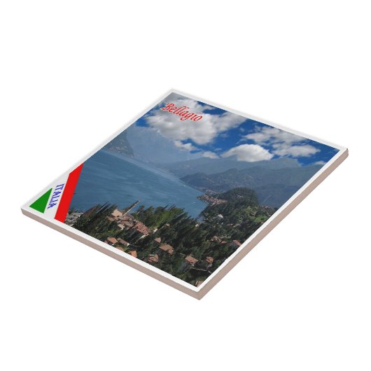 Carreau GAL017 BELLAGIO, Lac de Côme, Italie, (Côté)