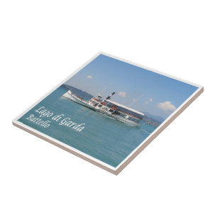 Carreau GAL057 LAKE GARDA, Bateau, Italie,