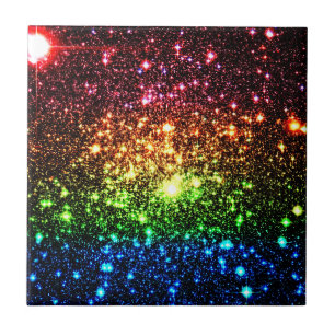 Carreau Galaxie arc-en-ciel