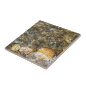 Carreau Galets Brown et gris naturel Abstrait (Côté)