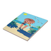 Carreau Galles sur la plage (Côté)