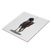 Carreau Galoping Thoroughbred Horse Carrelage en céramique (Côté)