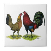 Carreau Gamefowl Pair (Devant)