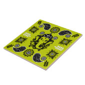 Carreau Ganesha Themed Hindu Art Print (Côté)