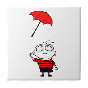 Carreau Garçon de parapluie