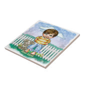 Carreau Garçon et Chien  (Côté)