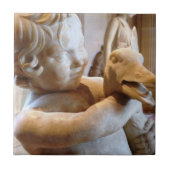 Carreau Garçon et oie de sculpture en grec ancien (Devant)