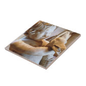 Carreau Garçon et oie de sculpture en grec ancien (Côté)