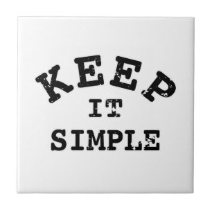Carreau Gardez-la simple typographie