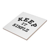 Carreau Gardez-la simple typographie (Côté)