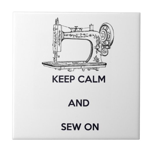 Carreau Gardez le calme et coupez sur (Devant)