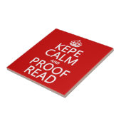 Carreau Gardez le calme et le corrigez sur épreuves (le (Côté)