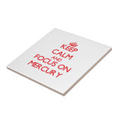 Carreau Gardez le calme et le foyer sur Mercury (Côté)