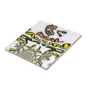 Carreau Gardez-le réel : Art Kaleidoscope Impression/Graph (Côté)