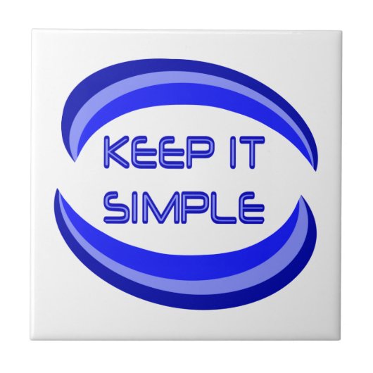 Carreau Gardez-le simple Citation de Slogan Récupération e (Devant)