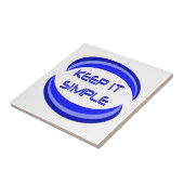 Carreau Gardez-le simple Citation de Slogan Récupération e (Côté)